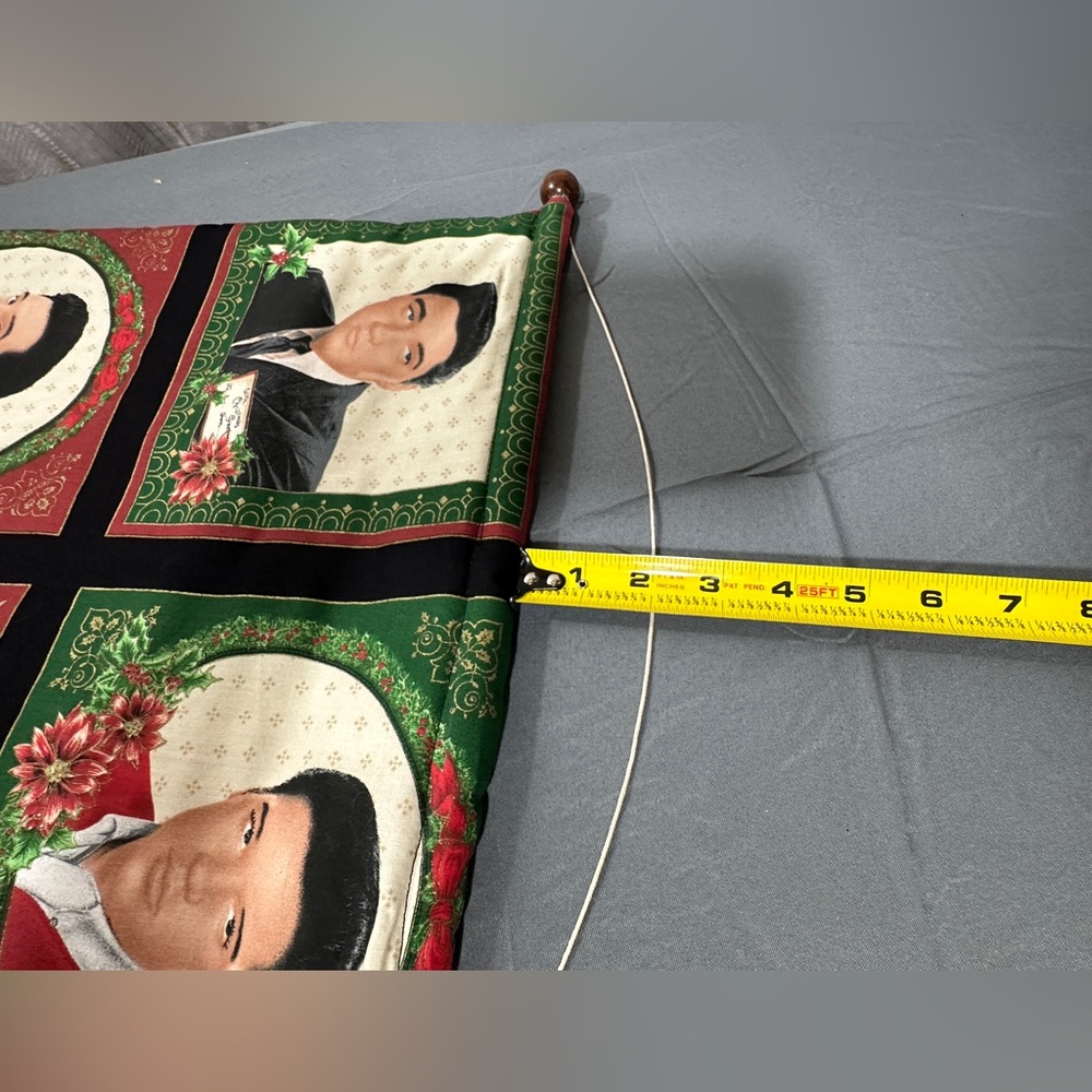 Handmade Elvis Presley Christmas Decorative Wall Tapestry - Picture 5 of 5